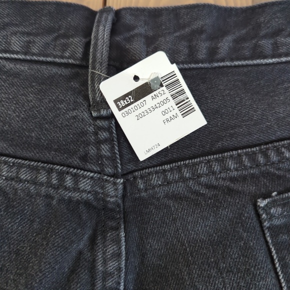 Frame Men’s Black Noir Shred Slim Fit Distressed Jeans NWT - Picture 4 of 14